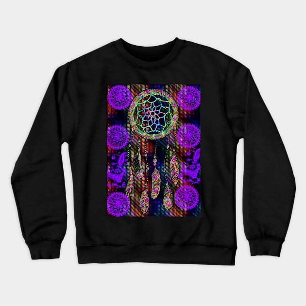 The ecstasy of a dream catcher Crewneck Sweatshirt by indusdreaming